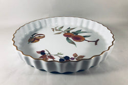 Royal Worcester - Evesham - Gold Edge - Flan Dish - 10 1/2" - The China Village