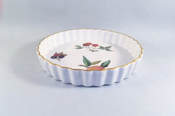 Royal Worcester - Evesham - Gold Edge - Flan Dish - 7 3/4" - The China Village