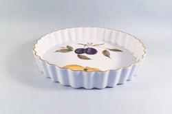 Royal Worcester - Evesham - Gold Edge - Flan Dish - 7 3/4" - The China Village