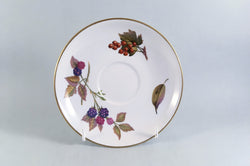 Royal Worcester - Evesham - Gold Edge - Tea Saucer - 6" (Redcurrants & Blackberries) - The China Village