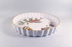 Royal Worcester - Evesham - Gold Edge - Flan Dish - 10" - The China Village