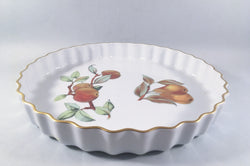 Royal Worcester - Evesham - Gold Edge - Flan Dish - 10 1/2" - The China Village