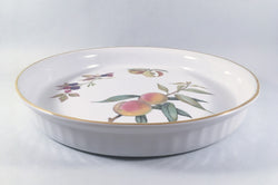 Royal Worcester - Evesham - Gold Edge - Flan Dish - 10 5/8" - The China Village