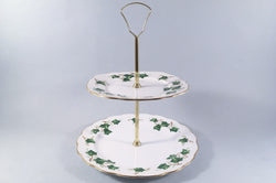 Colclough - Ivy Leaf - Cake Stand - 2 tier - The China Village