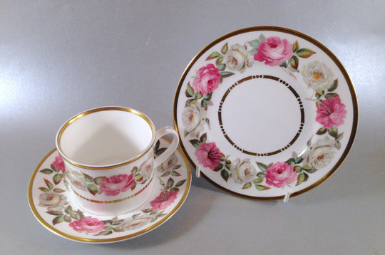 Royal Worcester - Royal Garden - Dot &amp; Dash Gold Line