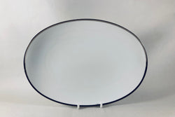 Thomas - Medaillon - Thick Silver Band - Oval Platter - 11" - The China Village