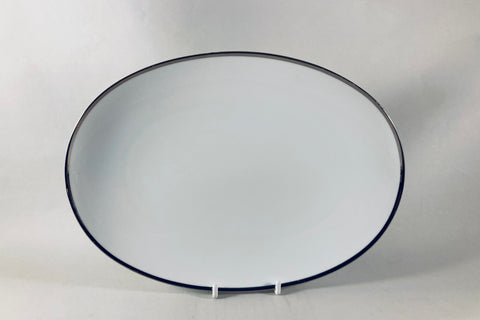 Thomas - Medaillon - Thick Silver Band - Oval Platter - 11" - The China Village