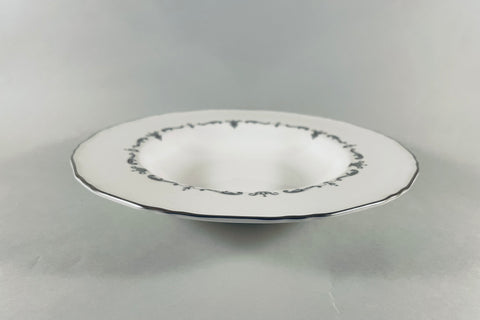Royal Worcester - Silver Chantilly - Rimmed Bowl - 8 1/8" - The China Village