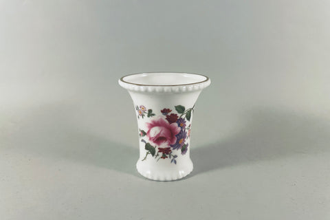 Royal Crown Derby - Derby Posies - Red Backstamp - Vase - 2 1/2" - The China Village