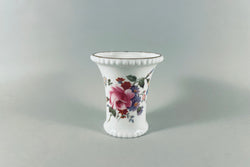 Royal Crown Derby - Derby Posies - Green Backstamp - Vase - 2 1/2" - The China Village