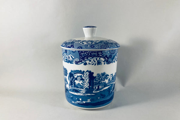 Spode Italian Blue (New Backstamp) Storage Jar 3/4
