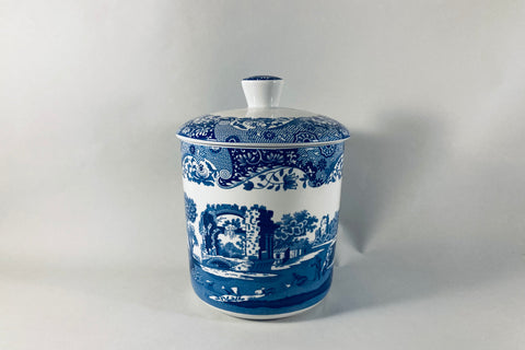 Spode - Italian - Blue (New Backstamp) - Storage Jar - 6 3/4" - The China Village