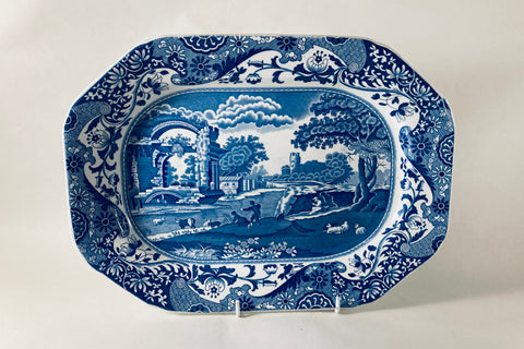 Spode - Italian - Blue (Old Backstamp) - Platter - 12 1/2" - The China Village