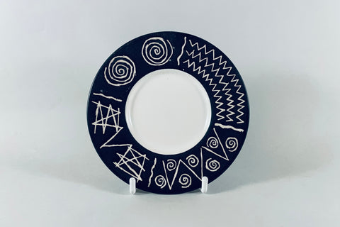 Habitat - Scraffito - Coffee Saucer - 5" - The China Village