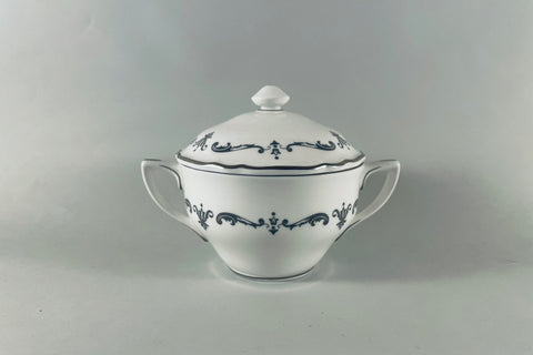 Royal Worcester - Silver Chantilly - Sugar Bowl - Lidded - The China Village