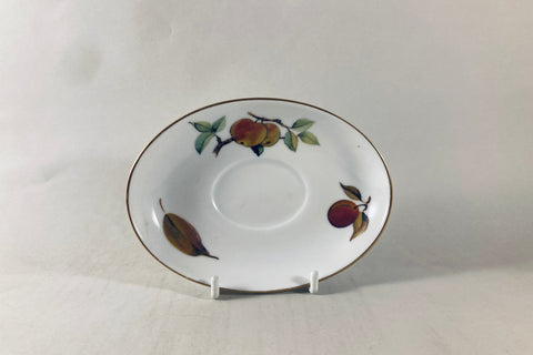 Royal Worcester - Evesham - Gold Edge - Sauce Boat Stand - The China Village