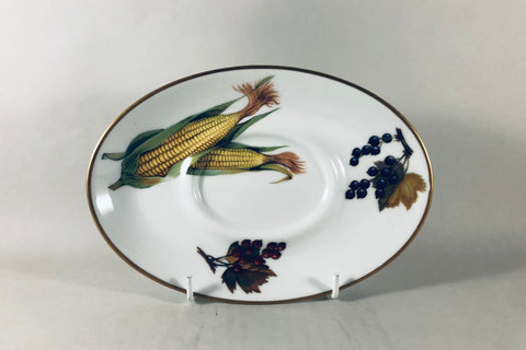 Royal Worcester - Evesham - Gold Edge - Sauce Boat Stand - The China Village
