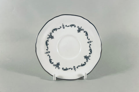 Royal Worcester - Silver Chantilly - Coffee Saucer - 4 3/4" - The China Village