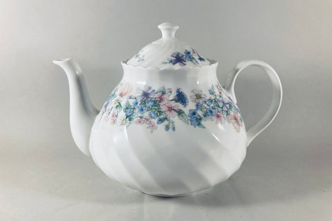 Wedgwood - Angela - Fluted Edge - Teapot - 2pt - The China Village