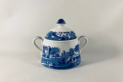 Spode - Italian - Blue (New Backstamp) - Sugar Bowl - Lidded - The China Village