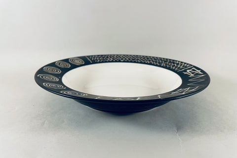Habitat - Scraffito - Rimmed Bowl - 8 3/4" - The China Village