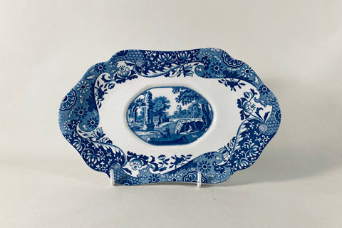 Spode - Italian - Blue (New Backstamp) - Sauce Boat Stand - The China Village