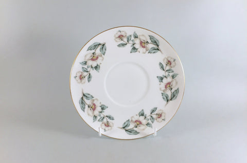 Crown Staffordshire - Christmas Roses - Soup Cup Saucer - 7" - The China Village