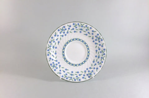 Aynsley - Forget Me Not - Soup Cup Saucer - 6 1/4" - The China Village
