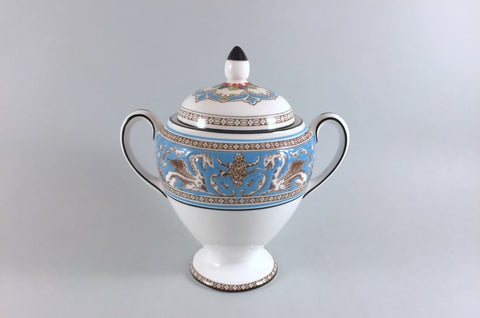 Wedgwood - Florentine - Turquoise - Lidded Sugar Bowl - The China Village