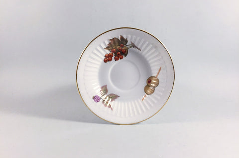 Royal Worcester - Evesham - Gold Edge - Coffee Saucer - 5" - The China Village