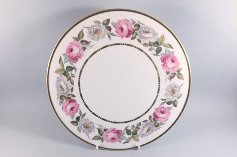 Royal Worcester - Royal Garden - Dot & Dash Gold Line - Gateau Plate - 11" - The China Village