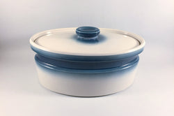 Wedgwood - Blue Pacific - Old Style - Casserole Dish - 4pt (Oval) - The China Village