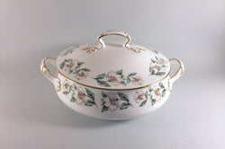 Crown Staffordshire - Christmas Roses - Vegetable Tureen - The China Village