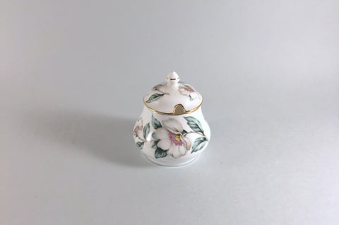 Crown Staffordshire - Christmas Roses - Mustard Pot - The China Village