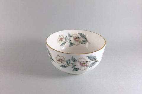 Crown Staffordshire - Christmas Roses - Sugar Bowl - 4 1/2" - The China Village