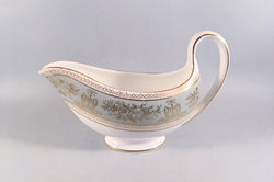 Wedgwood - Columbia - Sage Green & Gold - Sauce Boat - The China Village