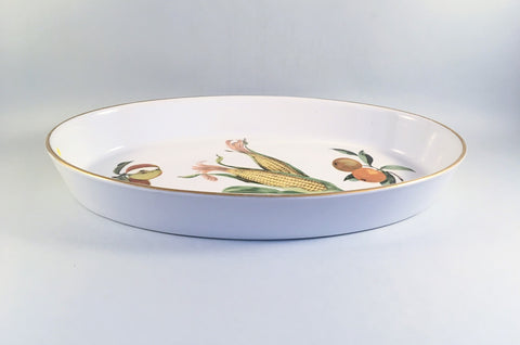 Royal Worcester - Evesham - Gold Edge - Serving Dish - 14 1/2" - The China Village