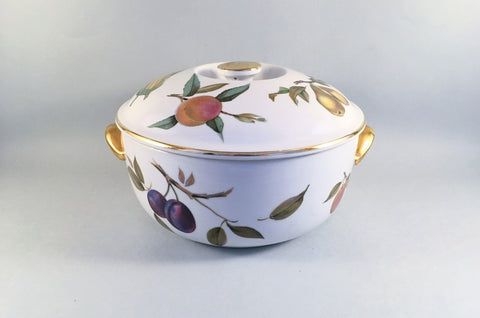 Royal Worcester - Evesham - Gold Edge - Casserole Dish - 4pt - The China Village