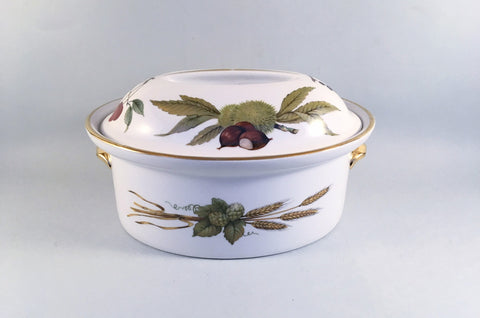 Royal Worcester - Evesham - Gold Edge - Casserole Dish - 2 1/2pt - The China Village