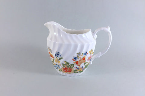 Aynsley - Cottage Garden - Swirl Shape - Milk Jug - 1/3pt - The China Village