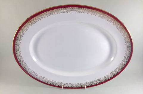 Royal Grafton - Majestic - Red - Oval Platter - 15 3/4" - The China Village