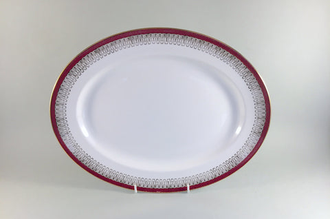 Royal Grafton - Majestic - Red - Oval Platter - 13" - The China Village
