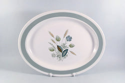 Woods - Clovelly - Blue - Oval Platter - 12 1/4" - The China Village