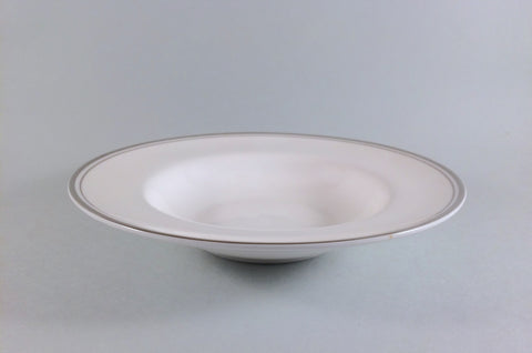Royal Doulton - Platinum Concord - Rimmed Bowl - 8" - The China Village
