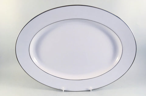 Noritake - Regency Silver - Oval Platter - 13 5/8" - The China Village
