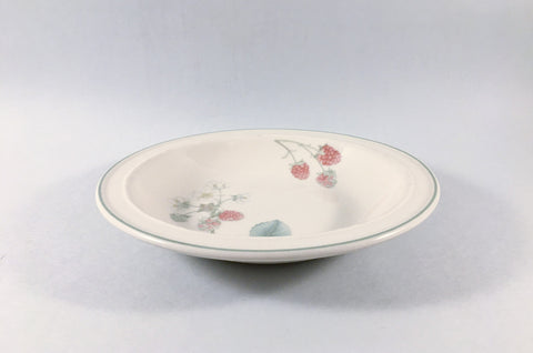 Wedgwood - Raspberry Cane - Sterling Shape - Rimmed Bowl - 7 1/2" - The China Village
