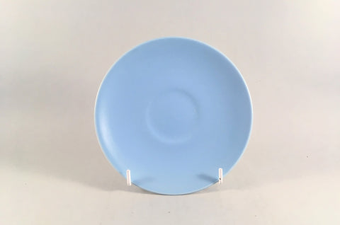 Poole - Dove Grey & Sky Blue - Tea Saucer - 6" - The China Village
