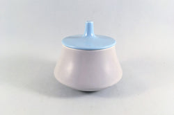 Poole - Dove Grey & Sky Blue - Sugar Bowl - Lidded - The China Village