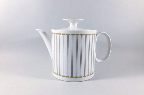 Thomas - White with black & mustard detail - Teapot - 1 1/4pt - The China Village