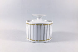 Thomas - White with black & mustard detail - Sugar Bowl - Lidded - The China Village